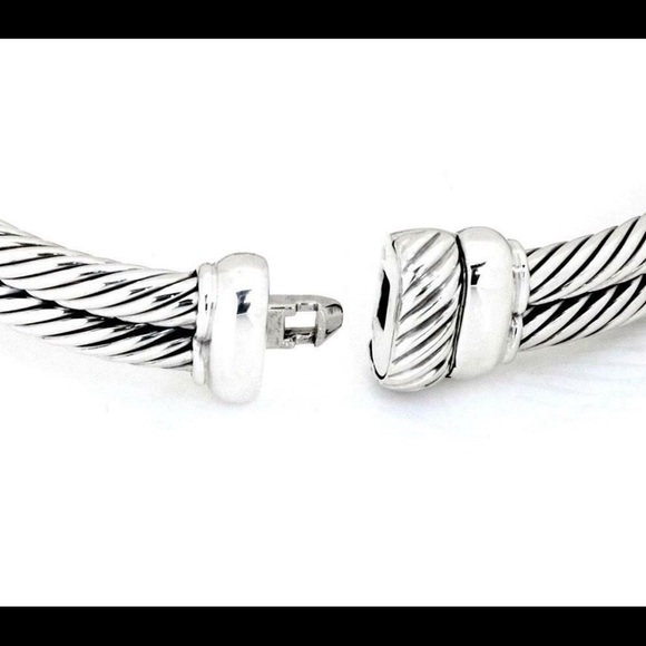 David YURMAN CHIC DOUBLE BAN STERLING BRACELET. - Picture 6 of 8